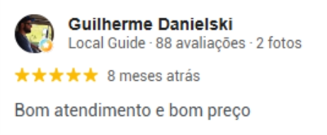 Depoimento de cliente
