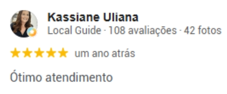 Depoimento de cliente